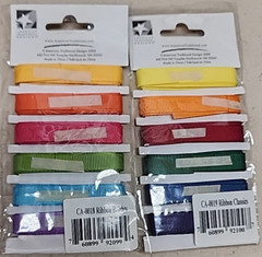 American Traditional Designs Ribbon Collection Lot of 2 new pkgs 6 yards in each