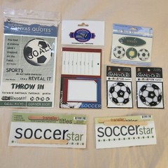 NEW Lot SOCCER Stickers Transfer Titles Shaker Box Photo Player Card -A