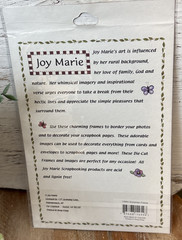 Joy Marie Die-Cut Frames, Snowman NIP 1 sheet Lignin and Acid Free