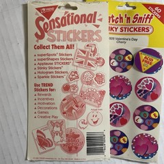 Trend Enterprises 2 NOS Unopened Packs Scratch ‘N Sniff Stinky Stickers