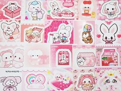 100 pcs random Korean high quality kiss cut sticker lot, kpop photocard stickers