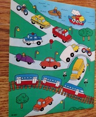American Greetings Vintage Vehicle Stickers- train, taxi, car, boat, firetruck