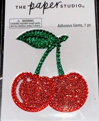 CHERRIES STICKER✨🍒🍒🍒🍒🍒✨2 1/4” X 2”✨FANCY✨GLITTER✨GEMS✨AWESOME✨