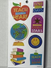 Happy Planner 518 Sticker book 30 Sheets School Abstract Teacher Classroom