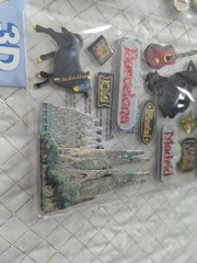 Paper House 3D Stickers, Spain, Brand New, Sealed, 4 Pkgs , 55 Stickers Total