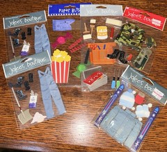 Jolee’s Boutique Lot Of 6 Misc. Scrapbooking Stickers