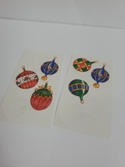 Vintage 1990s Holiday Christmas Mixed Sticker Sheets Hallmark Hobby lobby Ect