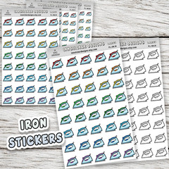 Iron Stickers, Mini Icon Reminder Planner stickers, Journals, Scrapbooks