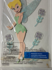 Disney Tinker Bell Glitter Stickers Flowers Jolee’s Boutique EK Success DJJ011