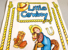 Vintage Bo Bunny Little Cowboy Clear Stickers 2002 Scrapbook Journaling NOS