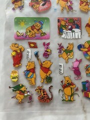 Winnie The Pooh and Friends Deadstock Y2K Sticker Sheet Sealed Colorful Kawaii