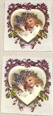 Gifted Line Victorian Heart Stickers – 5 designs – Priced 2 stickers / Design