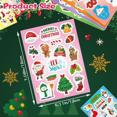399PCS Christmas Stickers for Kids, Merry Christmas Stickers for Envelopes Cards
