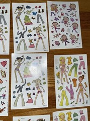 Vintage Hallmark AGC Girls Stickers Dress Up Summer Fun
