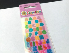 Vintage 1980’s Sandylion Stickers – Mother of Pearl Letters Sticker Sheet – NOS