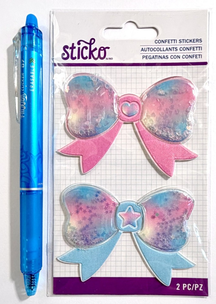 Confetti Bows Sticko Stickers Scrapbooking Card Making Journal Planner