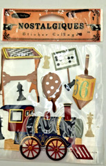 Victorian Designed Raised Stickers Bundle of 7 different Clothing Accessories