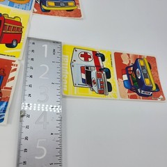 Vintage Medibadge Stickers Emergency Vehicles Farm Animal Fire Truck Police Boat
