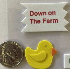 FARM Foamies Foam Stickers(9pc) Darice•Animals•Barn•Pig•Sheep •EIEIO•Card Making