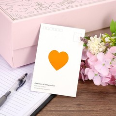 Heart Shaped Sticker 1″ Self-Adhesive Love Label Orange 1000 Pcs
