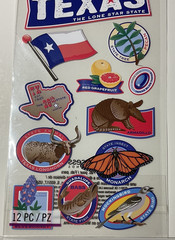 🤠Sticko Texas Stickers 52-00722 EK Success 2013 Scrapbook Travel Icons 12PC