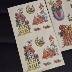 Vintage y2k Cottagecore Sticker Sheet mod Bundle Lot Bunny Garden Flower Birds