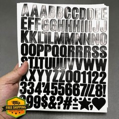 YEODEESN 1″ Black Vinyl Letter Stickers 980pc
