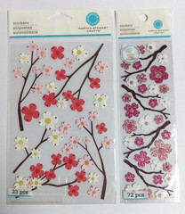 Scrapbooking Sticker Lot of 10 Packages Zinnia Poppy Flowers Dimensional NEW a)