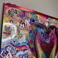 Lisa Frank Giant Sticker Activity Pad Over 2000 Stickers Partial Bendon