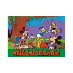 Poster sticker disney mickey mouse minnie mouse picnic