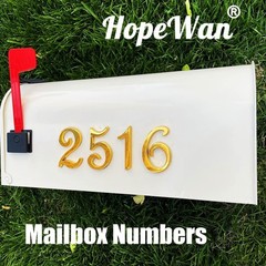 Versatile 3 Inch Gold Address Number Stickers – Elegant Design for Home/Office