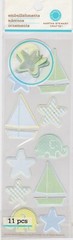 Martha Stewart Crafts SAILBOAT AND STAR Pop Up Scrapbook Stickers Embellishments