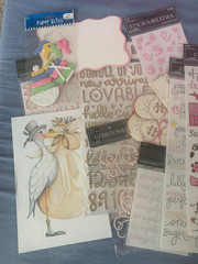 Baby Girl Newborn Pink – Assorted Scrapbook Supplies/Stickers