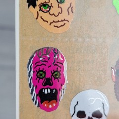 Sandylion Sticker Sheet Halloween Monsters Skeleton Zombie VTG Vintage NEW
