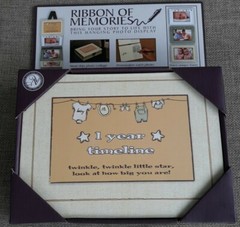 Ribbon of Memories 1 Year Timeline Twinkle Twinkle Star Hanging Photo Display