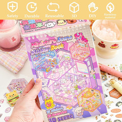 20 Sets 3D Sticker Scenes for Kids, Create Your Own Scene Sticker Book, Cute Kaw