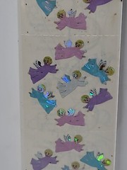 Sandylion Prismatic Stickers Angels Rare HTF 1 Sheet New Sealed Holiday Xmas VTG