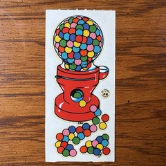 Vtg 80s BJ Sticker Lot Prism Foil Gumball Rainbow Cupcakes Bear Hearts Bugs