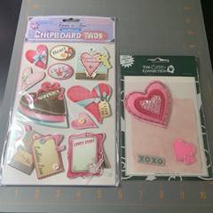 Forever In Time- 3D Stickers Love Hearts Themed Crafts Card Making