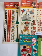 Disney Mickey and Friends Sandylion Stickers Punch outs scrapbook lot