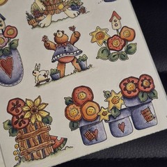 Vintage y2k Cottagecore Sticker Sheet mod Bundle Lot Bunny Garden Flower Birds