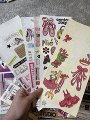 Dance/Cheerleading Scrapbook Lot, Stickers, Transfers, Jolee’s