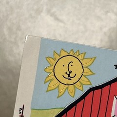Vintage Sandylion 1983 Stickers Design A Farm Unused Maxi Activity Sheet Cow Pig