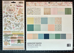 Crate Paper GINGHAM GARDEN Stickers, 12×12 Paper Project Pad Ephemera Stationery