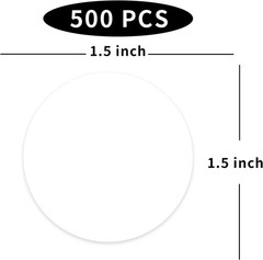 Blank Dot Stickers, 1.5 inch Circle Garage Sale Stickers, 500Pcs Round Price …