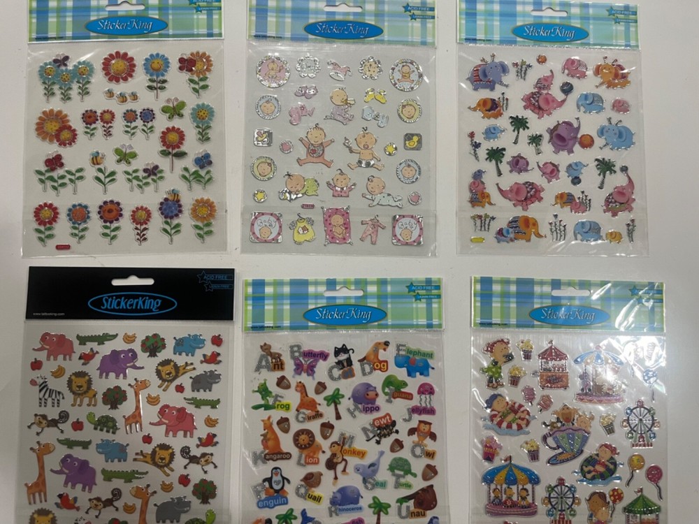 Sticker King Stickers – Lot of 6 New in Orig Pkgs