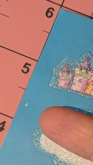 Vintage Stickers Creative Expressions Paper Art Glitter Princess Rainbow 1 Sheet