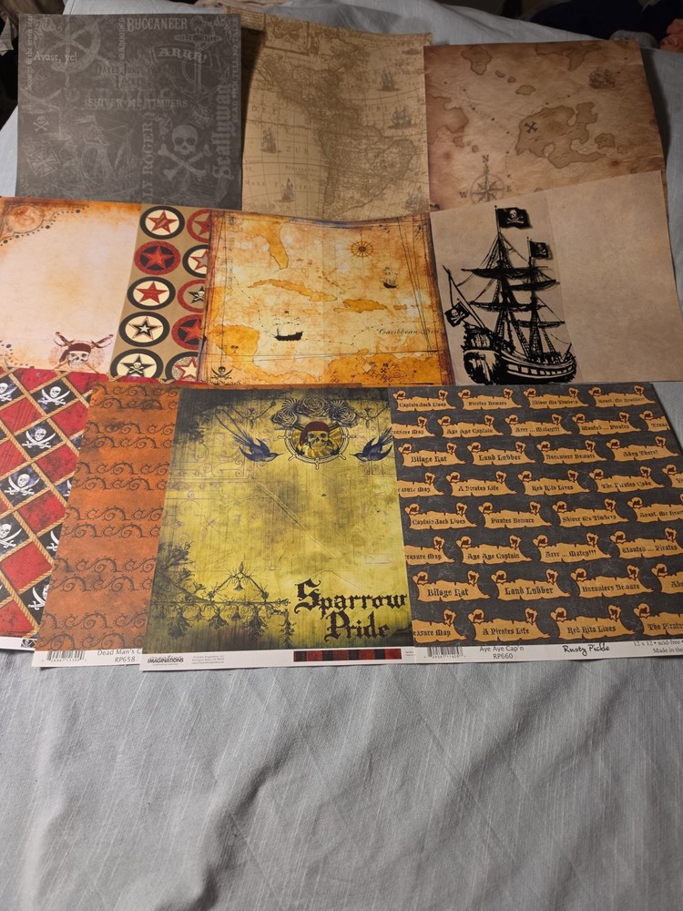 Scrapbooking Pirate Sheets
