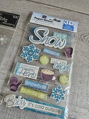 Sticker Lot Christmas Scrapbooking 3D Stickers Holiday Winter RARE Jolee’s #139