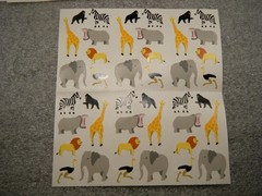 Mrs. Grossman’s Jungle Animals Scrapbooking Stickers Set of 10 Sheets 1995